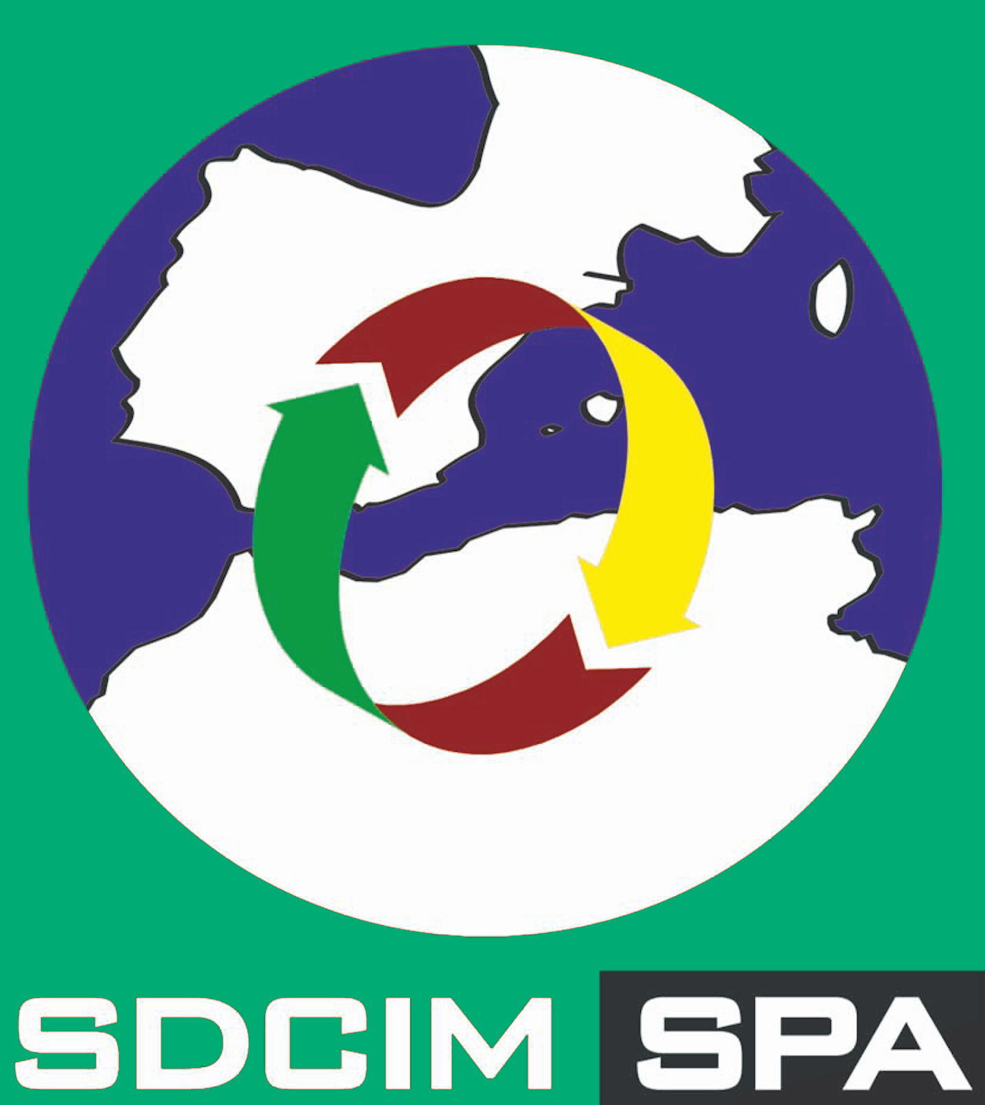 logo recyclage de la sdcim en vert