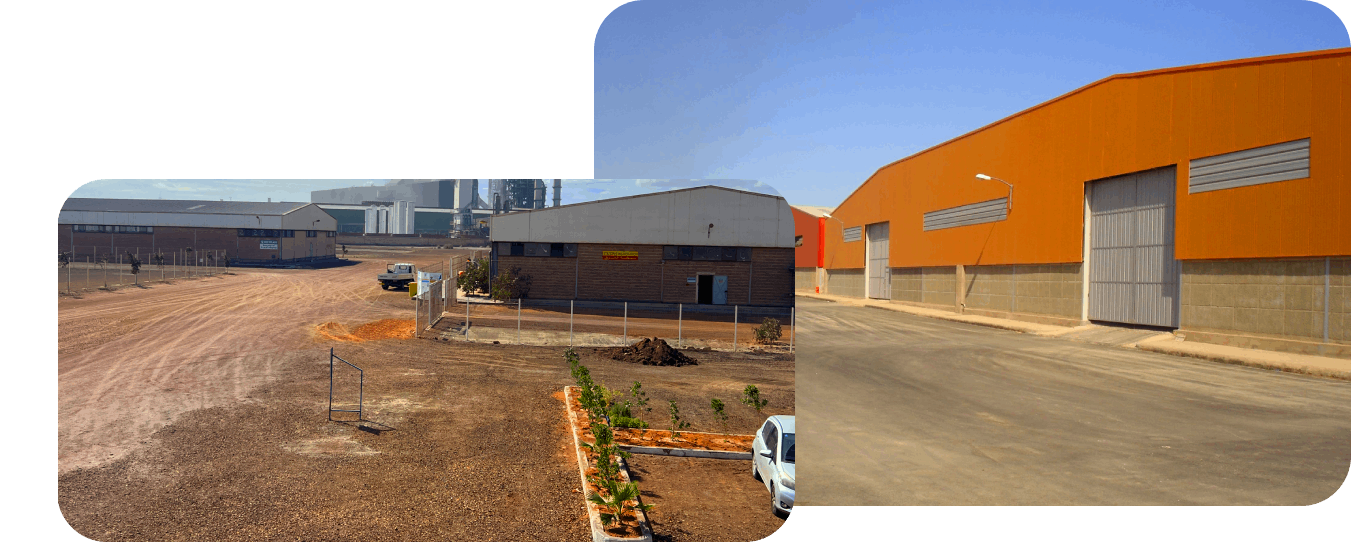 Une image de bannière d'arrière-plan montrant le centre d'incinération de la SDCIM à Bethioua